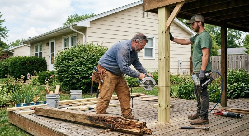 Deck Column Repair in Redmond, WA
