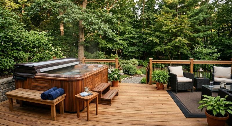 Hot Tub Deck Installation in Stamford, CT