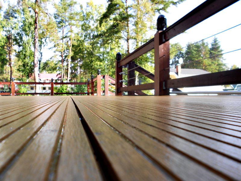 Redwood Deck Installation in Boston, MA