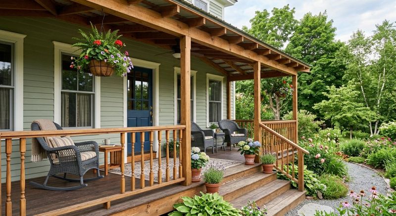 Wood Porch Construction in Worcester, MA